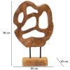 Mauro Ferretti escultura Lubang de teca 25x10x38 cm marrón