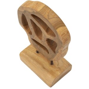 Mauro Ferretti escultura Lubang de teca 18x10x27 cm marrón