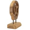 Mauro Ferretti escultura Lubang de teca 18x10x27 cm marrón