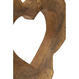 Mauro Ferretti escultura Hasi madera de teca 28x10x38 cm marrón