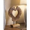 Mauro Ferretti escultura Hasi madera de teca 28x10x38 cm marrón