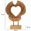 Mauro Ferretti escultura Hasi madera de teca 28x10x38 cm marrón