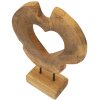 Mauro Ferretti escultura Hasi madera de teca 28x10x38 cm marrón