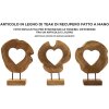 Mauro Ferretti escultura Hasi madera de teca 28x10x38 cm marrón