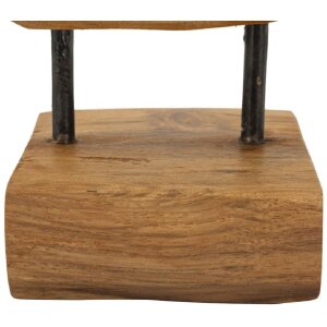 Mauro Ferretti escultura Hasi madera de teca 20x10x28 cm marrón