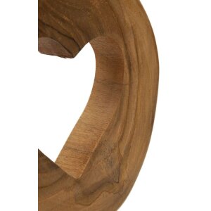 Mauro Ferretti escultura Hasi madera de teca 20x10x28 cm marrón