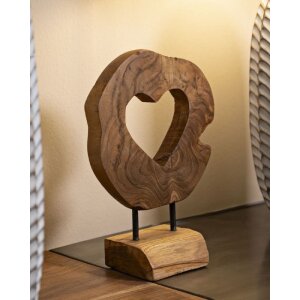Mauro Ferretti escultura Hasi madera de teca 20x10x28 cm marrón