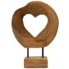 Mauro Ferretti escultura Hasi madera de teca 20x10x28 cm marrón