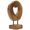 Mauro Ferretti escultura Hasi madera de teca 20x10x28 cm marrón