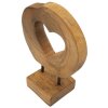 Mauro Ferretti escultura Hasi madera de teca 20x10x28 cm marrón