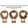 Mauro Ferretti escultura Hasi madera de teca 20x10x28 cm marrón