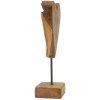 Mauro Ferretti escultura corazón teca 15x10x35 cm marrón