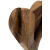 Mauro Ferretti escultura corazón teca 15x10x35 cm marrón