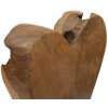 Mauro Ferretti escultura corazón teca 15x10x35 cm marrón