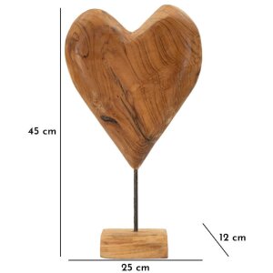 Mauro Ferretti escultura Dobu teca 25x12x45 cm marrón