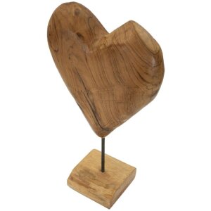 Mauro Ferretti escultura Dobu teca 25x12x45 cm marrón