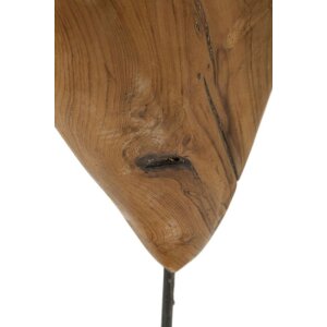 Mauro Ferretti escultura Dobu teca 25x12x45 cm marrón