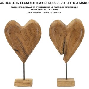 Mauro Ferretti escultura Dobu teca 25x12x45 cm marrón