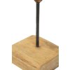 Mauro Ferretti escultura Dobu teca 25x12x45 cm marrón