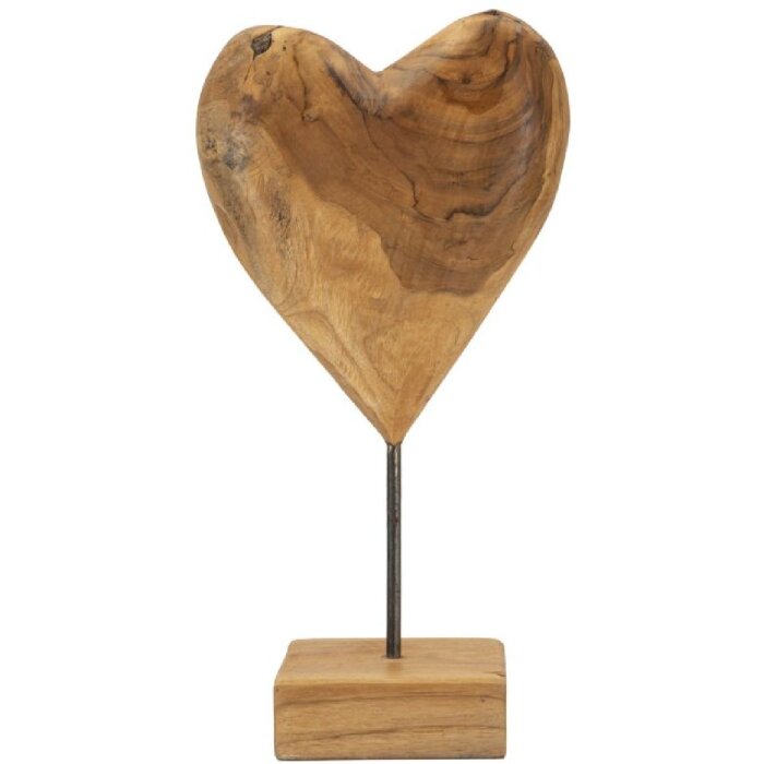 Mauro Ferretti escultura Dobu madera de teca 20x12x37 cm marrón