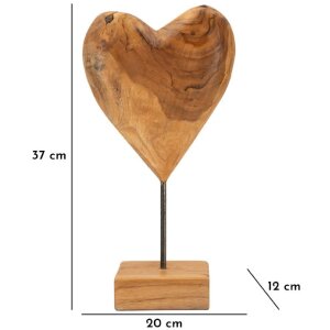 Mauro Ferretti escultura Dobu madera de teca 20x12x37 cm marrón