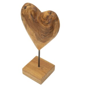 Mauro Ferretti escultura Dobu madera de teca 20x12x37 cm marrón