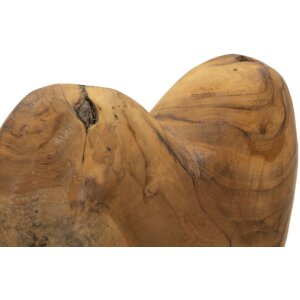 Mauro Ferretti escultura Dobu madera de teca 20x12x37 cm marrón