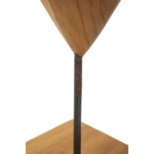 Mauro Ferretti escultura Dobu madera de teca 20x12x37 cm marrón