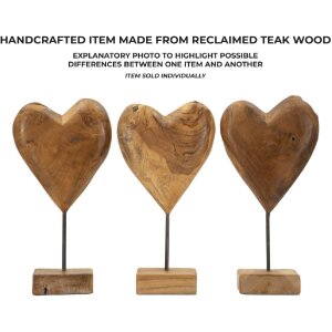 Mauro Ferretti escultura Dobu madera de teca 20x12x37 cm marrón
