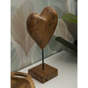 Mauro Ferretti escultura Dobu madera de teca 20x12x37 cm marrón
