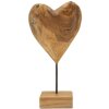 Mauro Ferretti escultura Dobu madera de teca 20x12x37 cm marrón