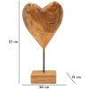 Mauro Ferretti escultura Dobu madera de teca 20x12x37 cm marrón