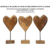 Mauro Ferretti escultura Dobu madera de teca 20x12x37 cm marrón