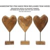 Mauro Ferretti escultura Dobu madera de teca 20x12x37 cm marrón