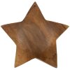 Mauro Ferretti estrella decorativa teca Ø19x5 cm marrón