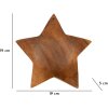 Mauro Ferretti estrella decorativa teca Ø19x5 cm marrón