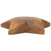 Mauro Ferretti estrella decorativa teca Ø19x5 cm marrón