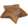 Mauro Ferretti estrella decorativa teca Ø19x5 cm marrón