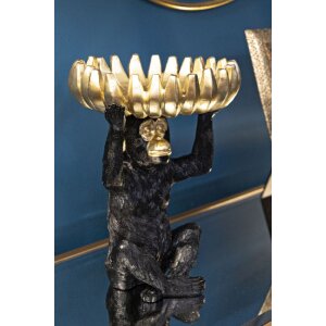 Mauro Ferretti cuenco mono decorativo Ø23x31,5 cm oro negro brillante