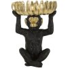 Mauro Ferretti cuenco mono decorativo Ø23x31,5 cm oro negro brillante