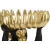 Mauro Ferretti cuenco mono decorativo Ø23x31,5 cm oro negro brillante