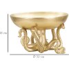 Mauro Ferretti cuenco decorativo pulpo poliresina Ø30x18 cm oro brillante