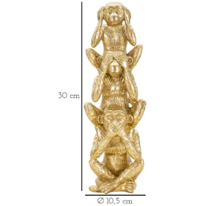 Mauro Ferretti figurita decorativa torre mono Ø10.5x30 cm oro brillante