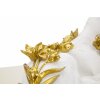 Mauro Ferretti escultura decorativa leopardo 53x21,5x24 cm oro blanco brillante