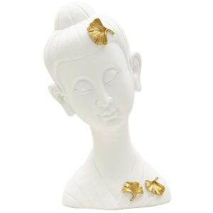 Mauro Ferretti Busto Buda 21,5x16x35 cm oro blanco brillo