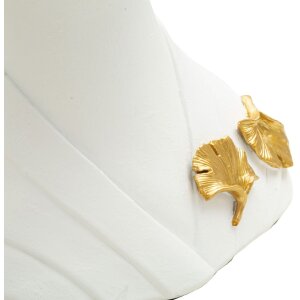 Mauro Ferretti Busto Buda 21,5x16x35 cm oro blanco brillo