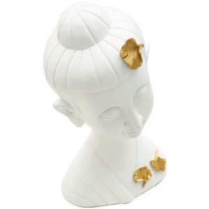 Mauro Ferretti Busto Buda 21,5x16x35 cm oro blanco brillo