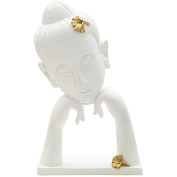 Mauro Ferretti Busto Buda 21,5x13x36 cm oro blanco
