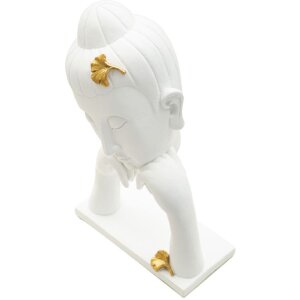 Mauro Ferretti Busto Buda 21,5x13x36 cm oro blanco