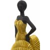 Mauro Ferretti estatuilla bailarina 16,5x15x36 cm negro oro brillante